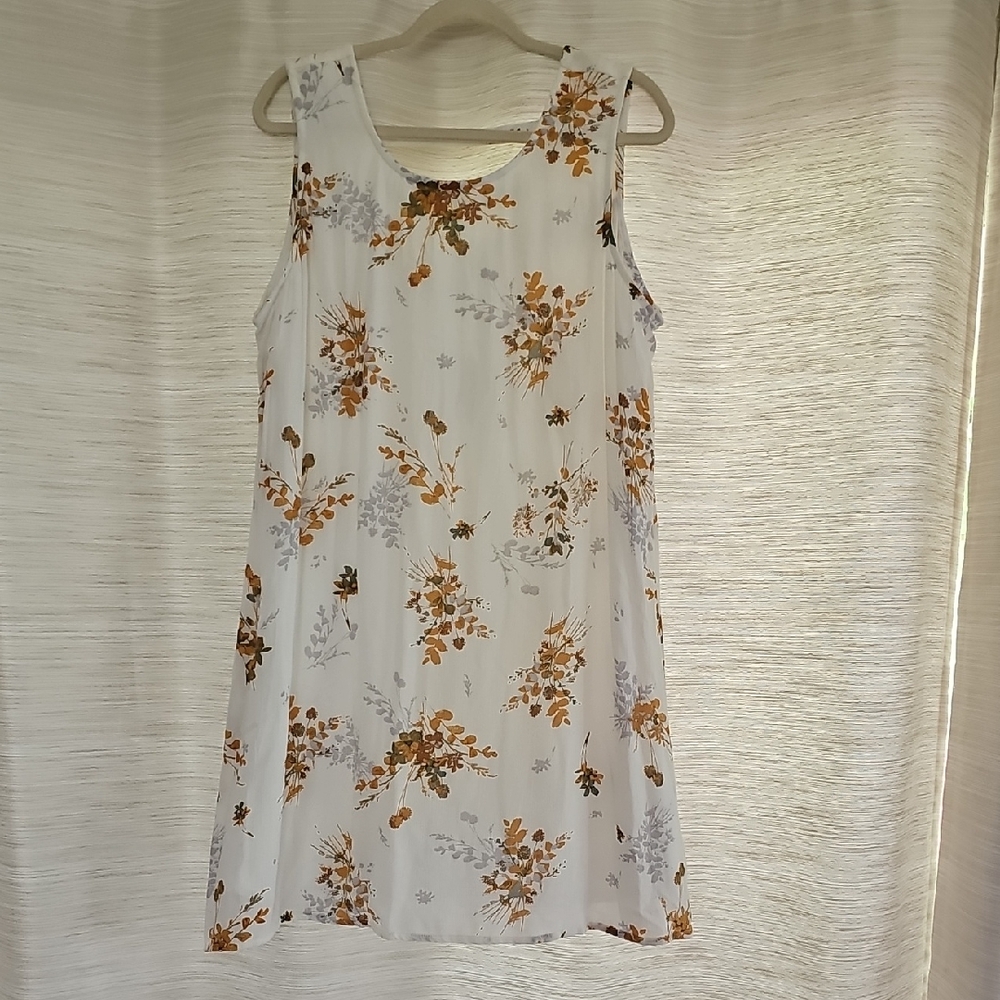 Maurices White Floral Mini Dress